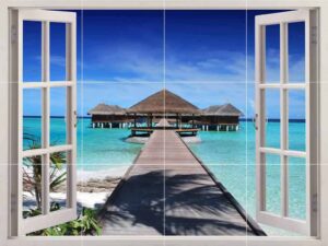 Beach Window View