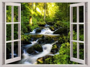 Waterfall Window View