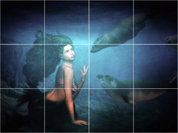 Mermaid with Sea Lions