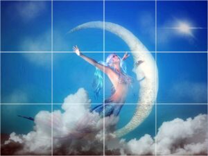 Mermaid with the Moon