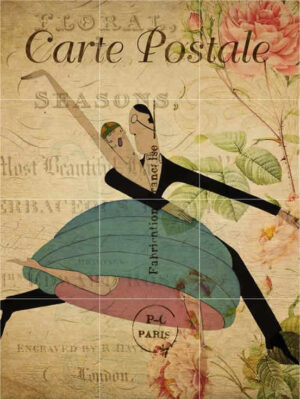 Tea Dance Postcard Mural