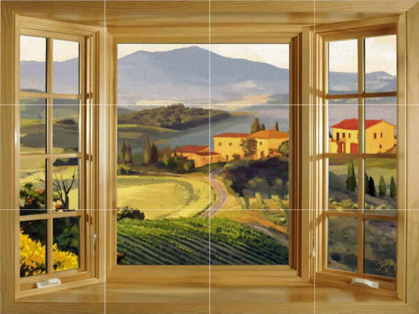 Village on the Hill Window Splashback