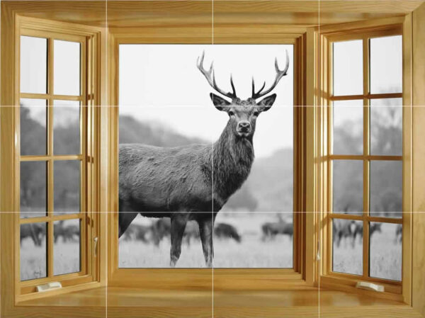 Stag at the Window Splashback