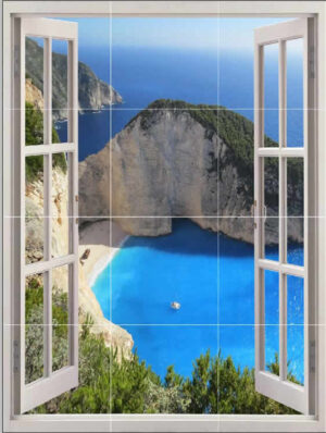 Zante Beach Cove Portrait Splashback