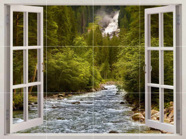 Hidden Waterfall Window View