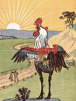 Rooster at Dawn Mural