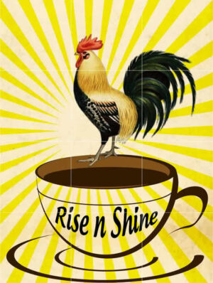 Rise n Shine Rooster Mural