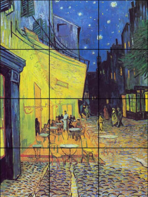 Cafe Terrace at Night Mural