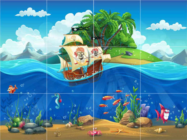 Pirates Ahoy Tile Mural