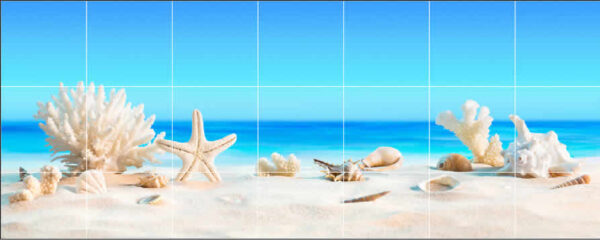 Corel Beach Tile Mural