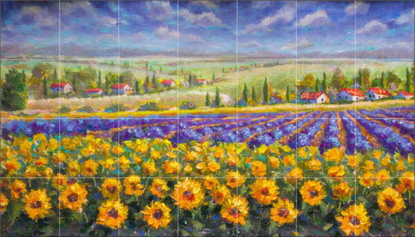 Tuscany Sunflower Field Mural