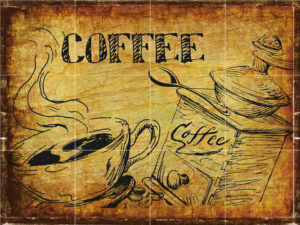 Coffee Poster Splashback Mural