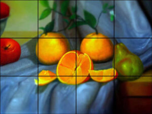 Orange Peel Splashback Mural