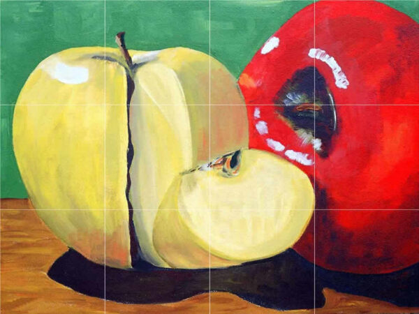 Acrylic Apples Splashback Mural