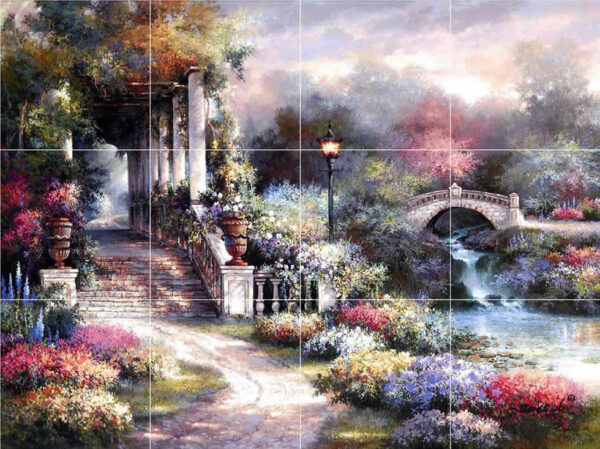 Tuscany Terrace Garden Mural