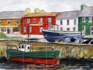 Fishing Village harbour Mural