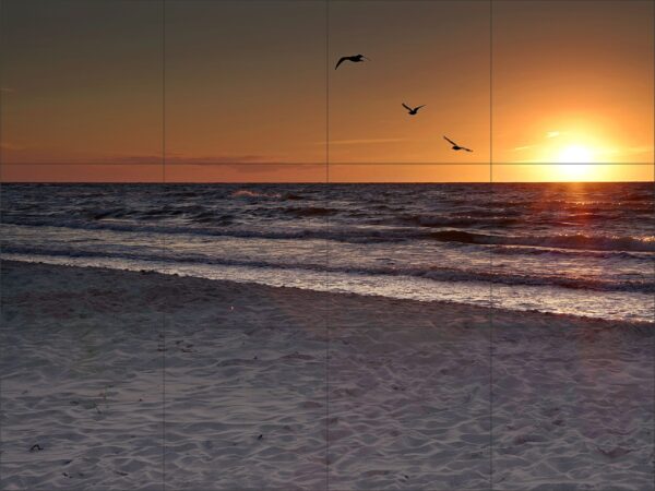 East Coast Sunrise - Amazing Picture Tile Mural